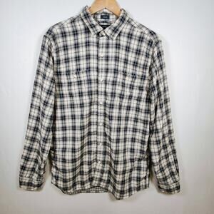 Even Tide‎ Men’s Medium Long Sleeve Button-Down Plaid Shirt NWOT